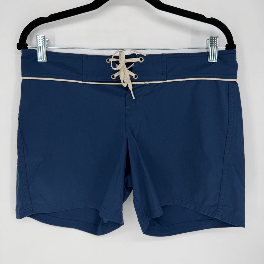 PATAGONIA WORN WEAR CURRENT BOARDIES NAVY BLUE BOARD SHORTS SIZE 6